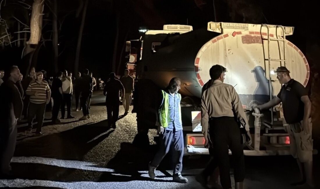 Antalya'nın Gazipaşa ilçesinde Güneyköy Mahallesi'nde ormanlık alanda başlayan yangın, mahalle