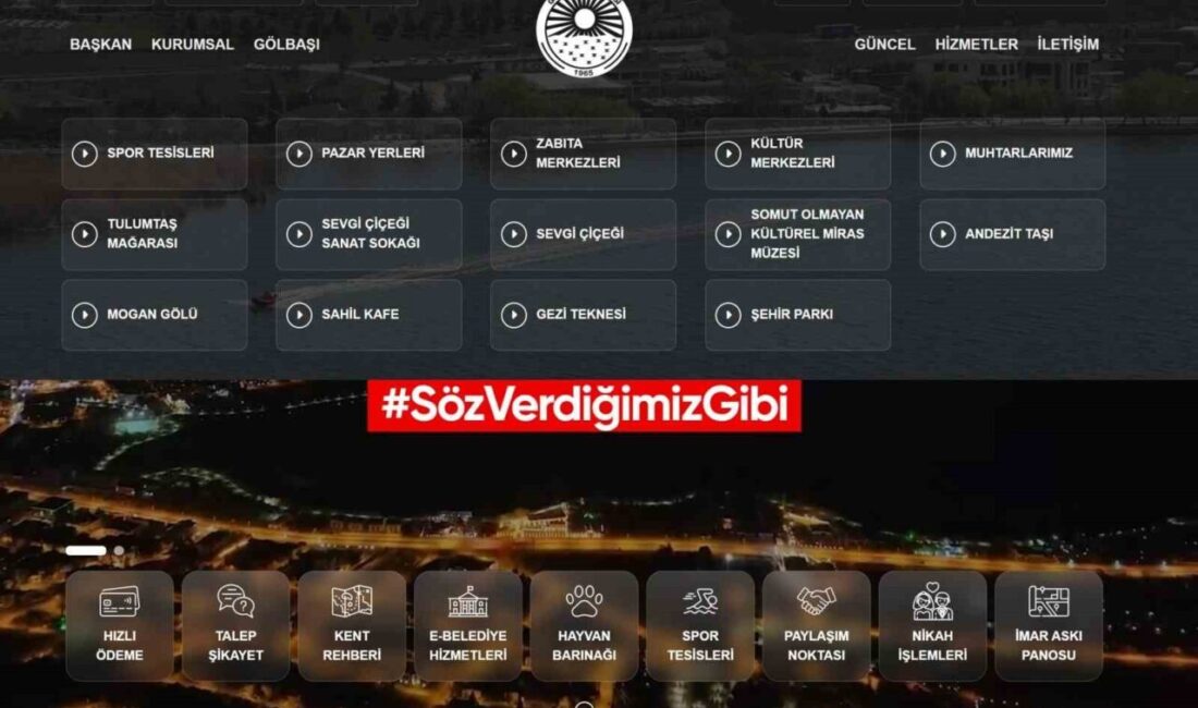 Gölbaşı Belediyesi, resmi web sitesini yenileyerek vatandaşlara hızlı ve erişilebilir