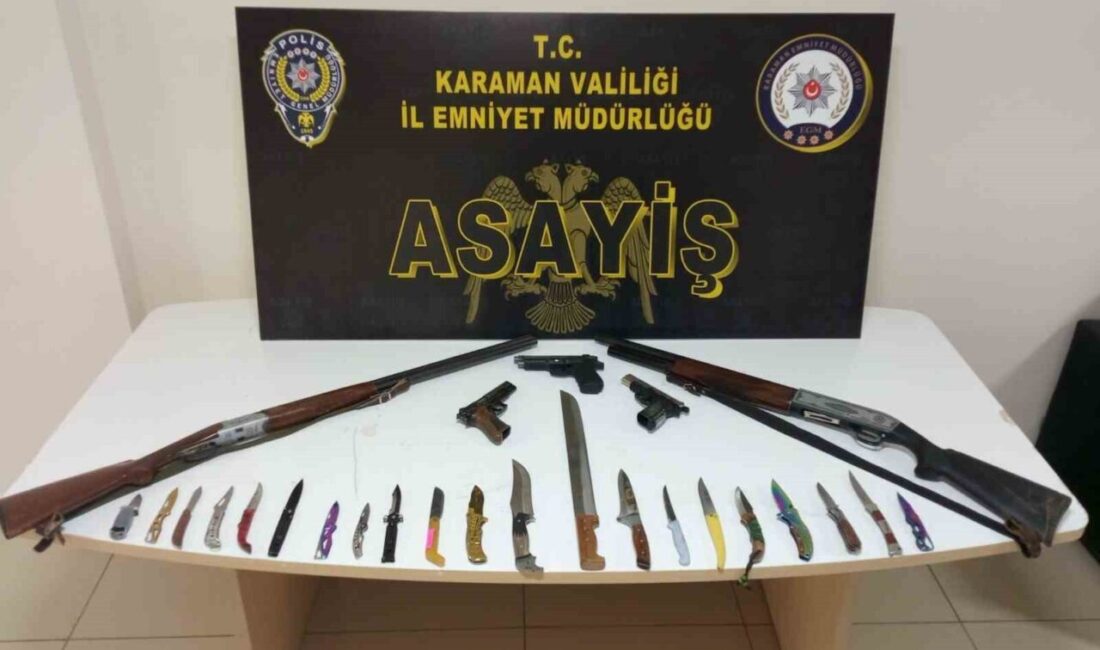 Karaman'da yapılan asayiş denetimlerinde 3.918 kişi sorgulanmış, 13 kişi tutuklanmıştır.