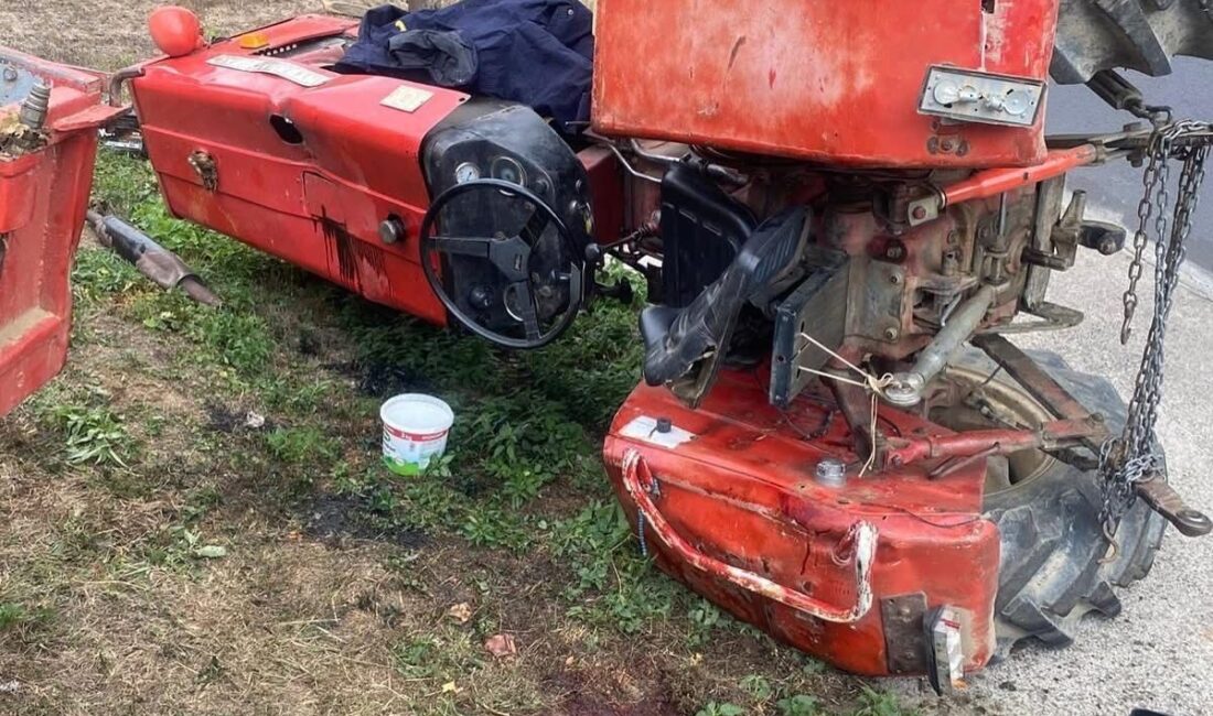 Kastamonu’nun Azdavay ilçesinde, Taşköy Mahallesi'nde bir traktör devrildi. Sürücüsü yaralanarak
