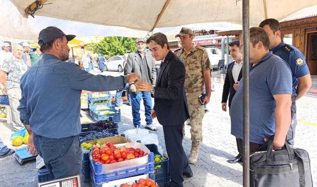 Kemaliye Kaymakamı Emirhan Arıkan, İlçe Emniyet Amiri Cemil Aydoğan, Jandarma