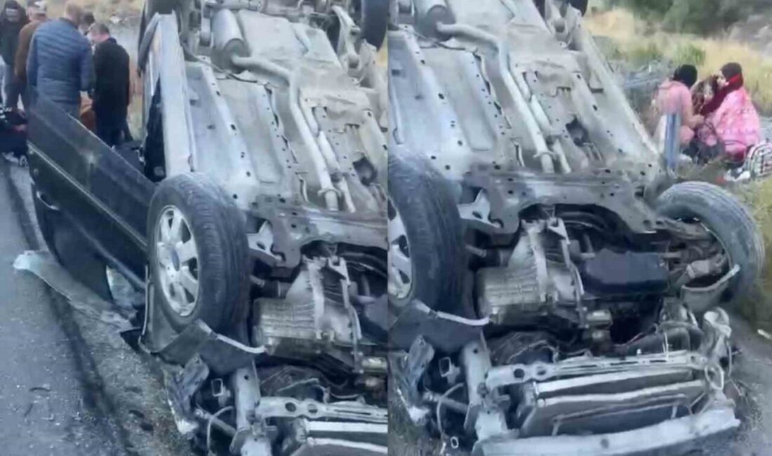 Erzincan-Erzurum sınırında, Ağrı'dan Tunceli’ye üniversiteye giden bir ailenin otomobili takla