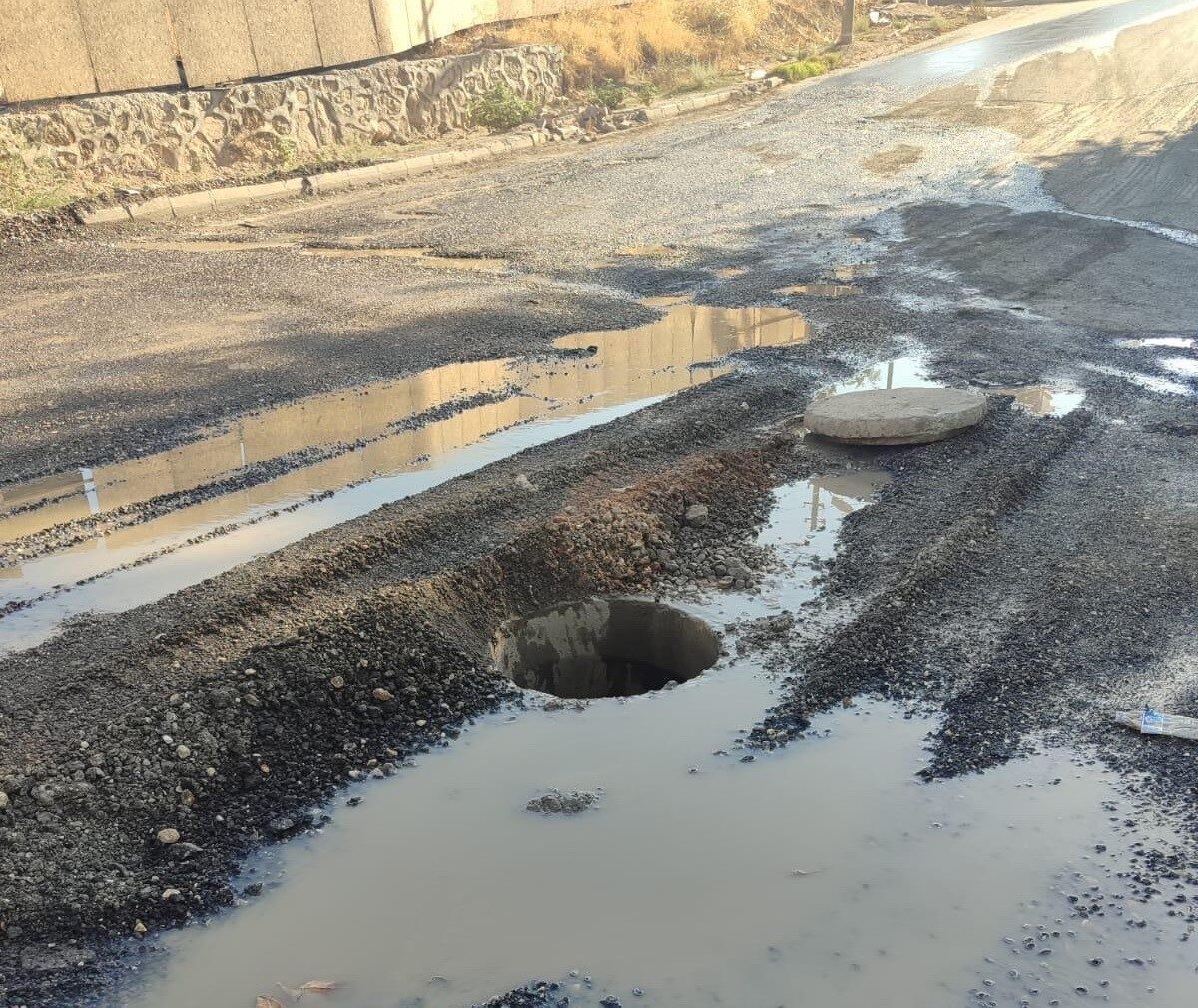 Adıyaman'da, Ali Taşı Mahallesi Çırçır Deresi yakınlarındaki açık lağım çukuru,