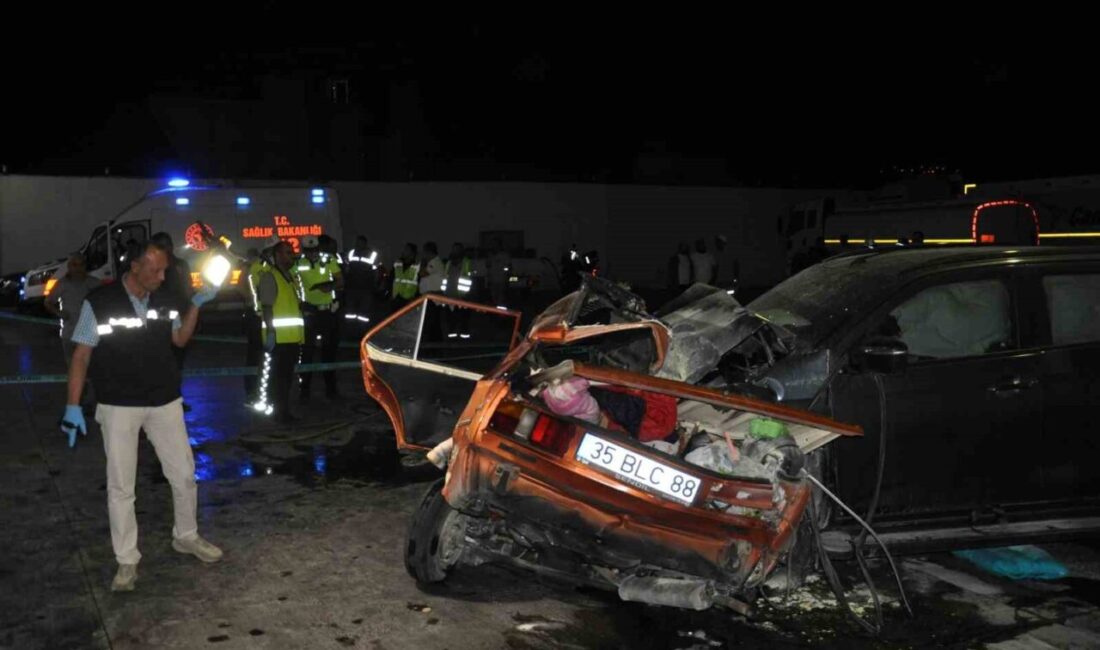 Manisa'nın Salihli ilçesinde meydana gelen kazada, kontrolden çıkan bir otomobilin