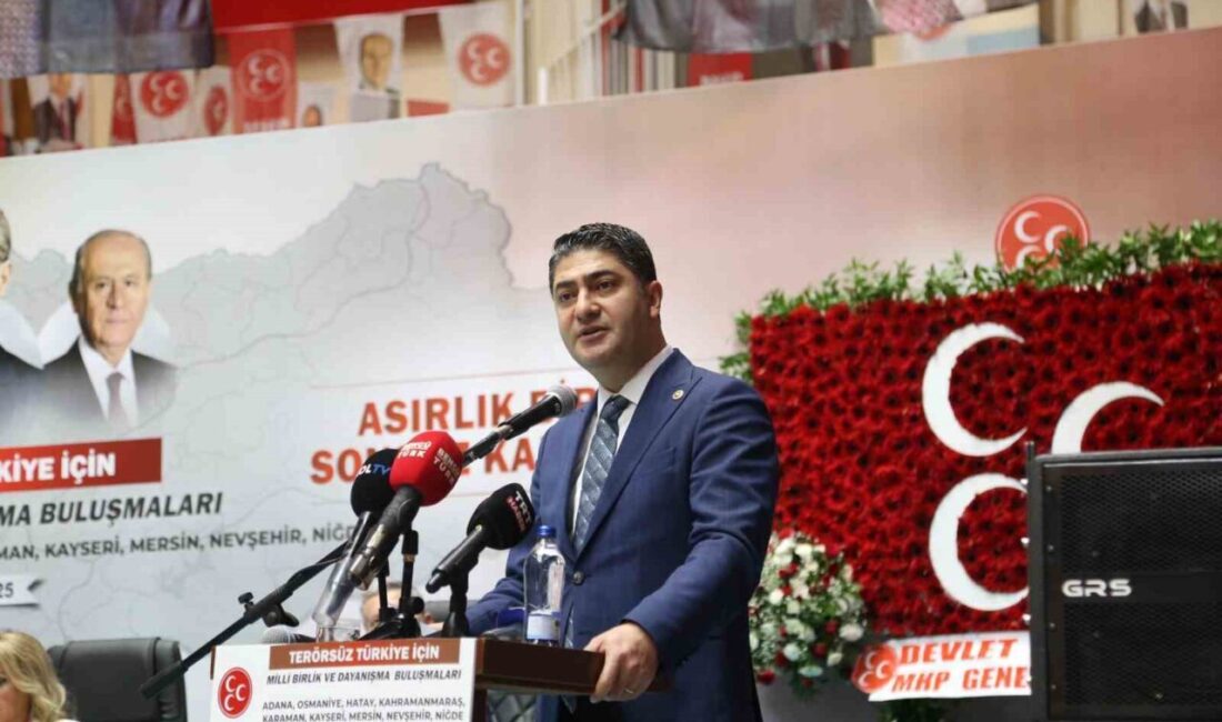 MHP Genel Başkan Yardımcısı İsmail Özdemir, Adana'da düzenlenen toplantıda Türkiye'nin