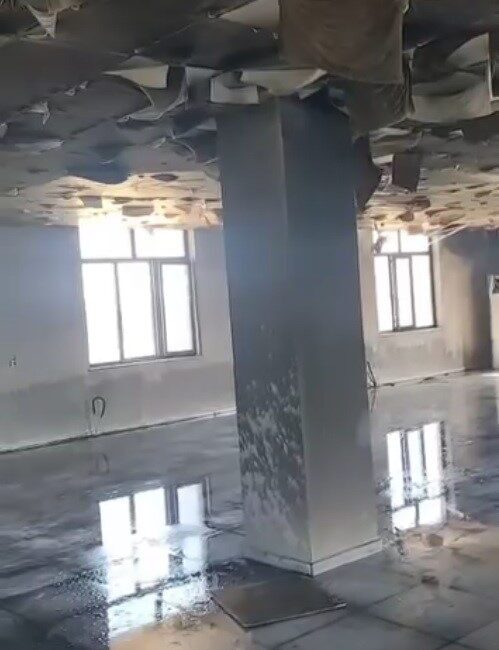 Muş'un Korkut ilçesi Altınova beldesindeki bir taziye evinde çıkan yangın,