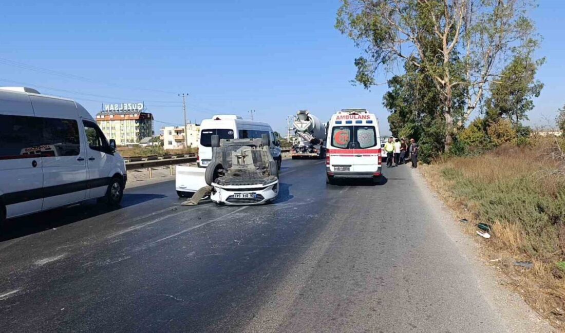 Antalya'nın Manavgat ilçesinde, Behice Y. idaresindeki otomobil, Hasan Özdemir'in kullandığı