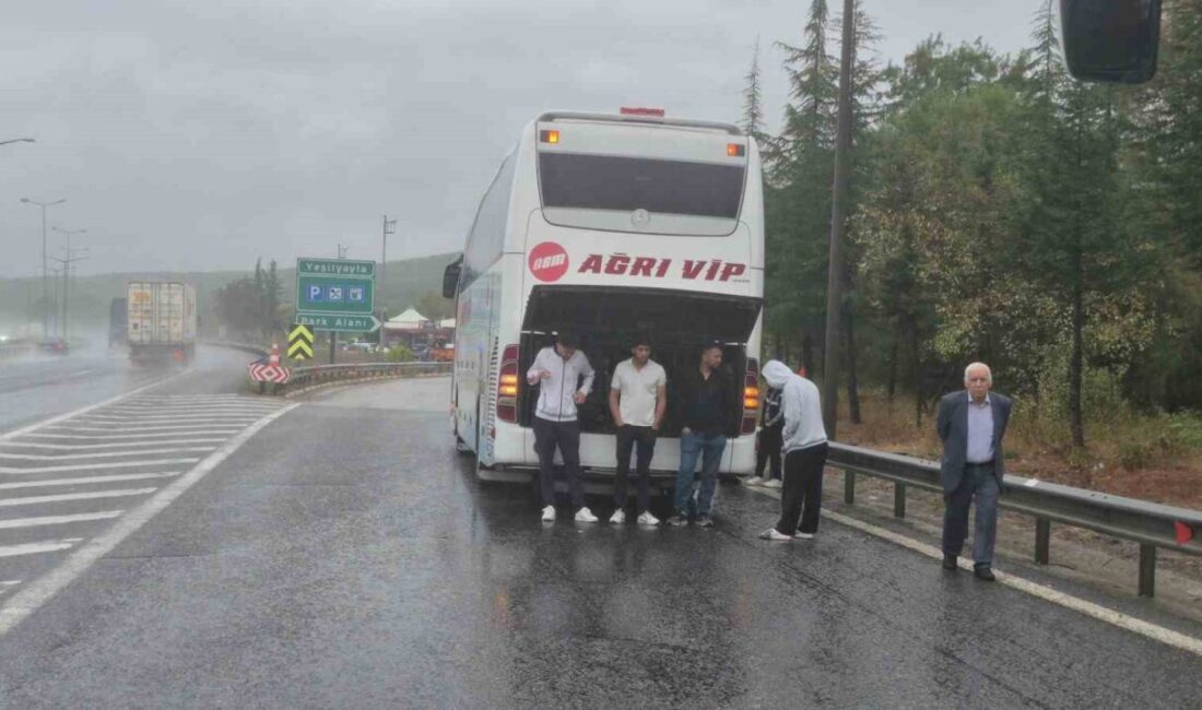 Düzce'deki Anadolu Otoyolu'nda, A.Ç. ve H.K. yönetimindeki iki otobüs, yoğun