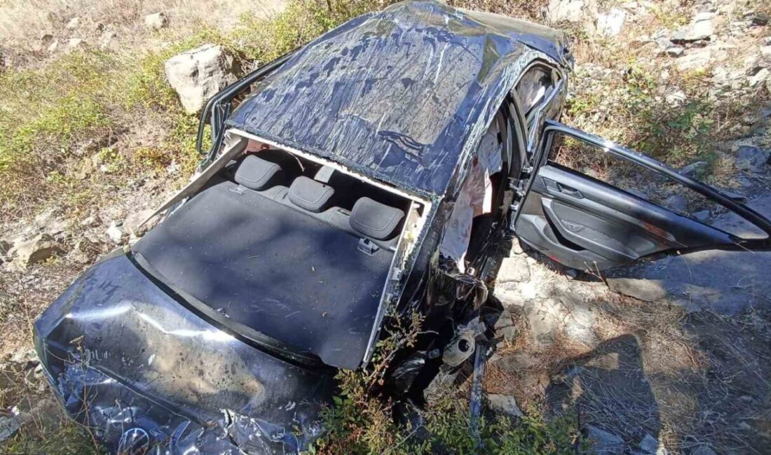 Tokat'ta S.Ç. yönetimindeki otomobil, Niksar Çamiçi Yayla yolu'nda virajda kontrolden