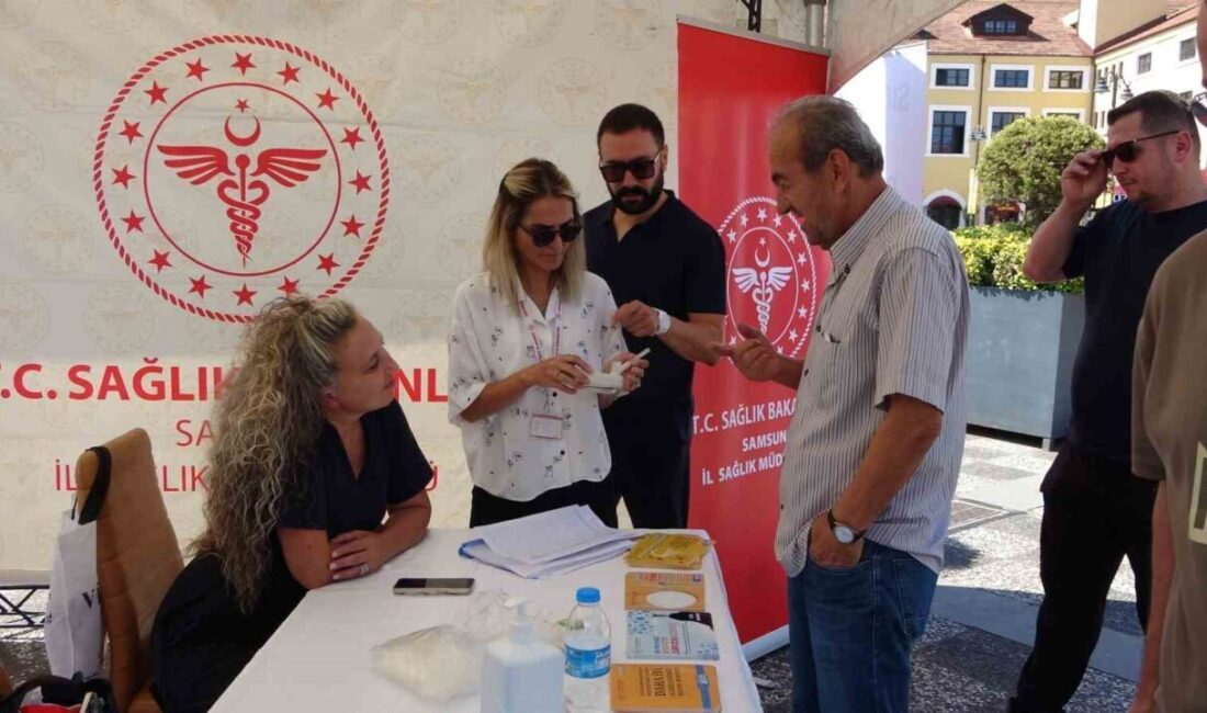 Samsun'da Sağlık Bakanlığı'nın tütünle mücadele projesi kapsamında 34 “Tütünle Mücadele