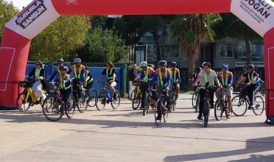 Samsun Büyükşehir Belediyesi, Avrupa Hareketlilik Haftası kapsamında Atakum'da bisiklet turu