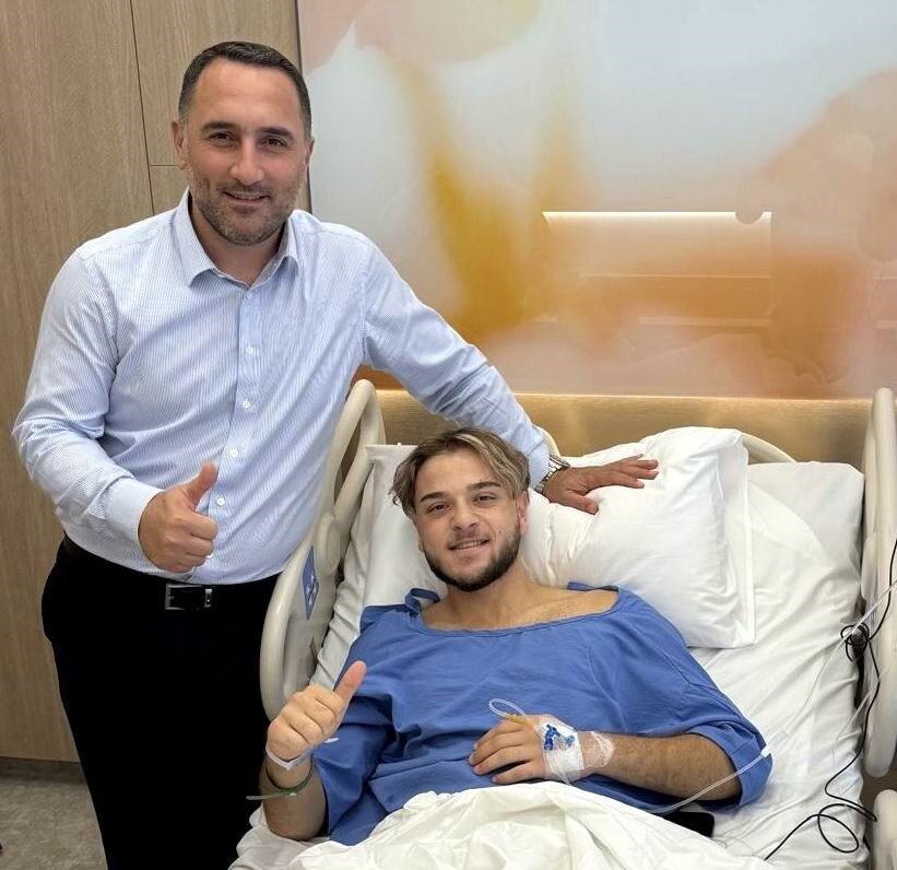Samsunspor'un genç stoperi Bedirhan Çetin, sağ dizindeki ön çapraz bağ