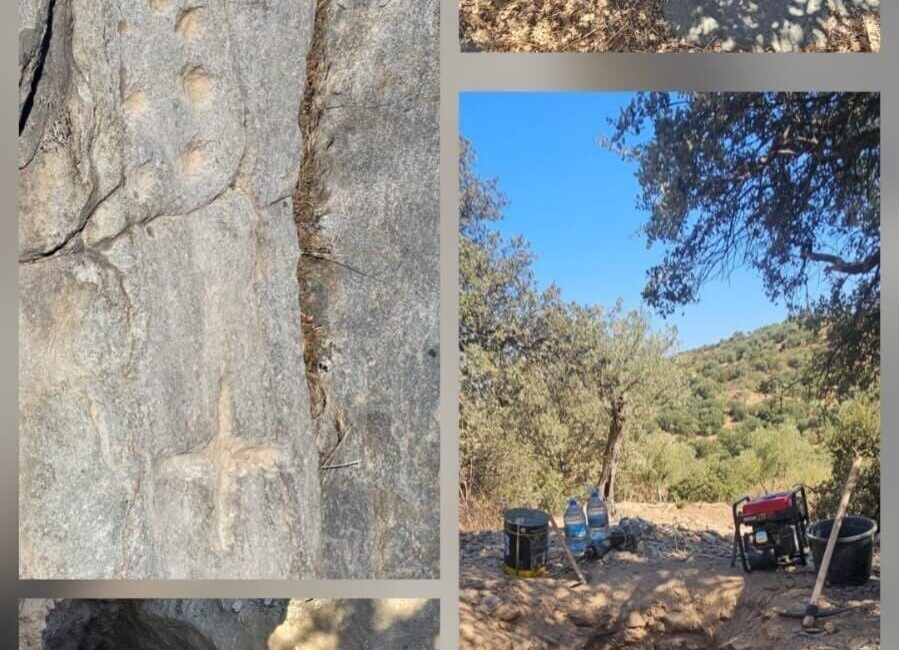 Aydın’ın Söke ilçesinde jandarma, tarihi eser arayan kaçak kazı yapan