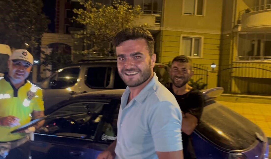 Tekirdağ Çorlu'da alkol denetimi sırasında 'dur' ihtarına uymayan E.K. isimli