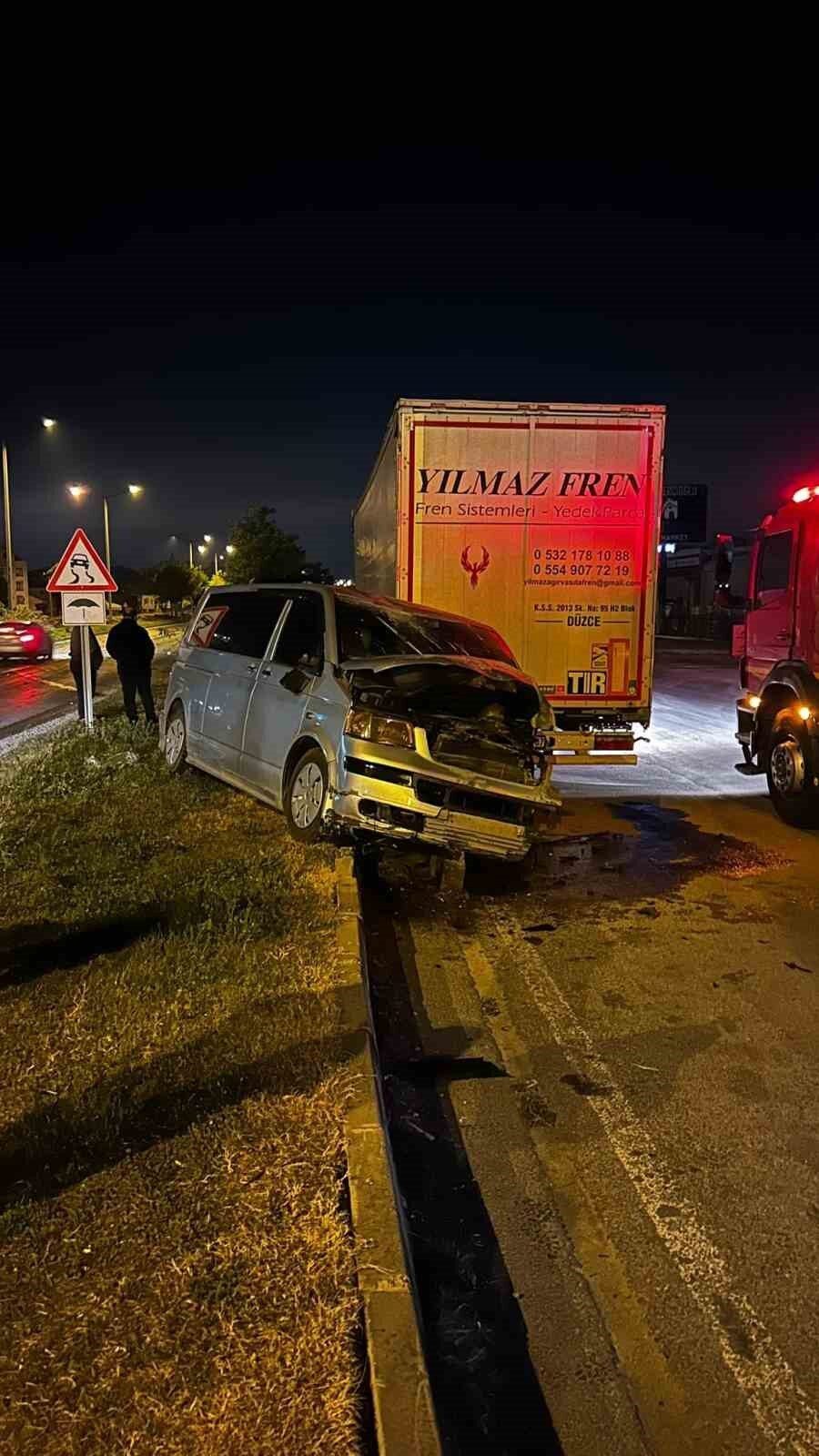 Bolu'da D-100 kara yolunda alkollü olduğu öne sürülen bir sürücü,