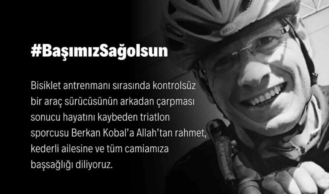 52 yaşındaki triatlon sporcusu Berkan Kobal, antrenman sırasında kontrolsüz bir