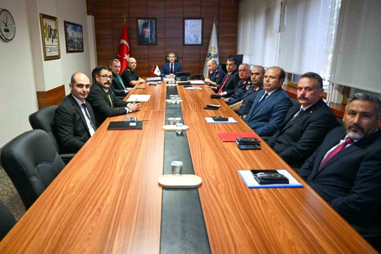 Uşak'ta İl Güvenlik ve Asayiş Koordinasyon Toplantısı, Vali Naci Aktaş