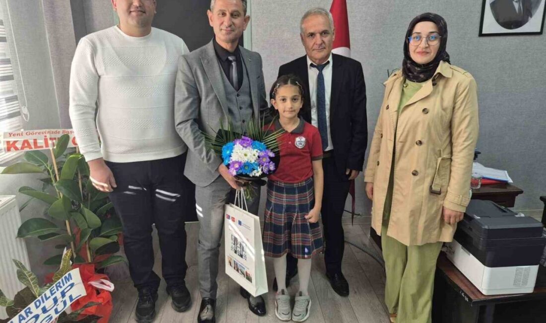 Muş Yeşilce İlkokulu 2. sınıf öğrencisi Hüma Daşdemir, Malatya'da düzenlenen