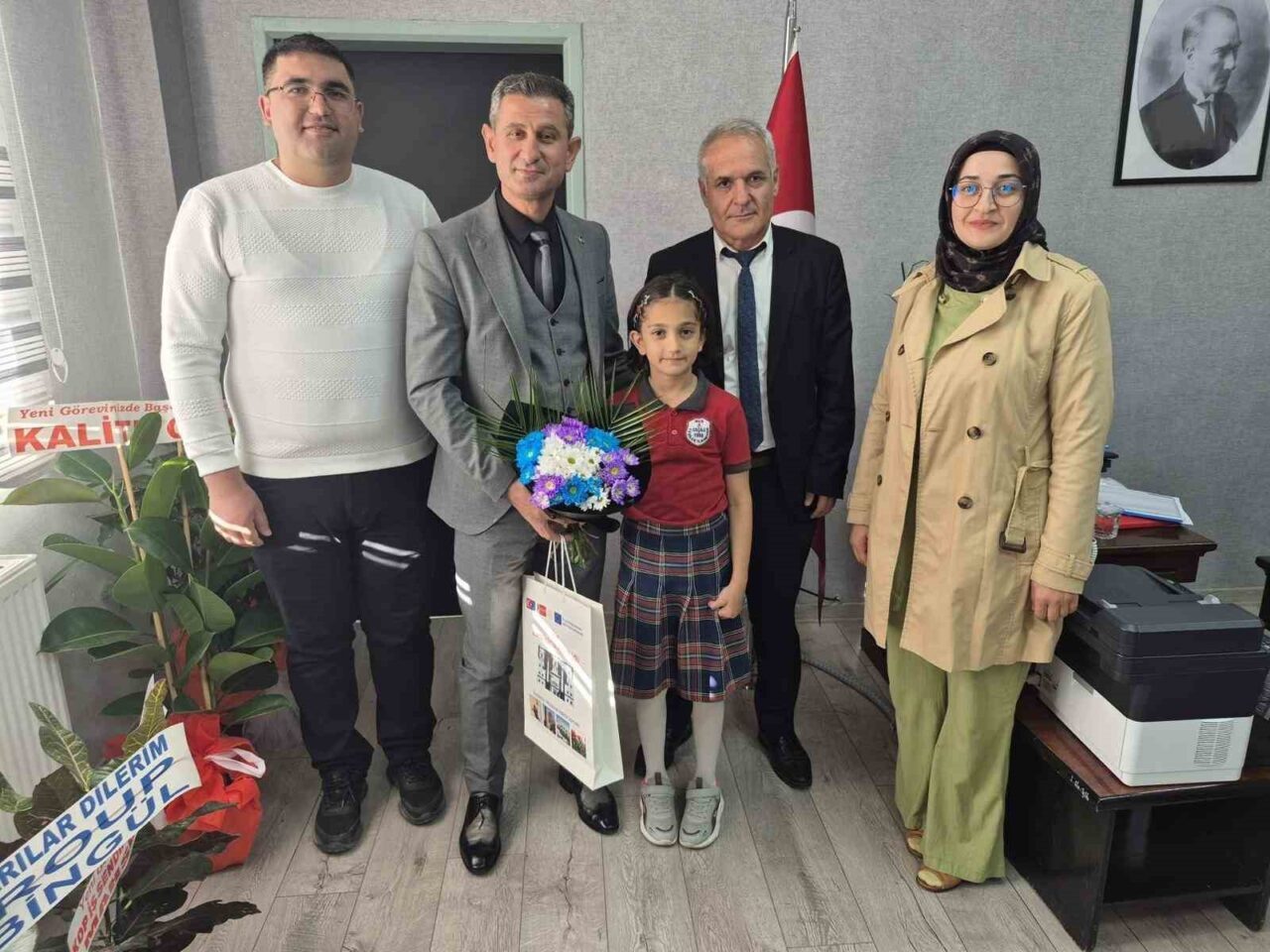 Muş Yeşilce İlkokulu 2. sınıf öğrencisi Hüma Daşdemir, Malatya'da düzenlenen