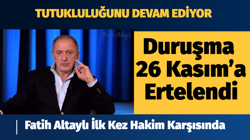 Gazeteci Fatih Altaylı, sosyal medya üzerinden yayınladığı bir programda Cumhurbaşkanı’na