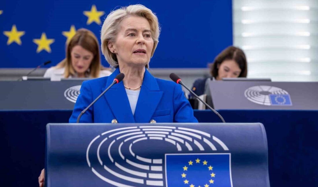 AB Komisyonu Başkanı Ursula von der Leyen, Avrupa Parlamentosu'nda yaptığı