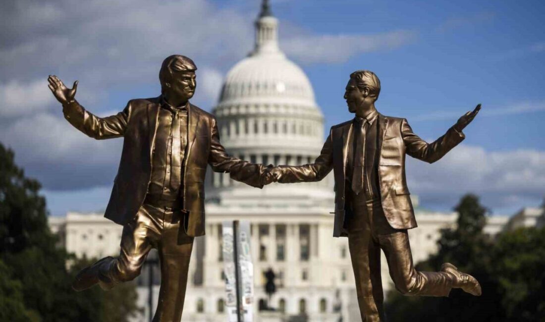 Washington D.C.'deki National Mall'dan geçen hafta kaldırılan heykel, ABD Başkanı