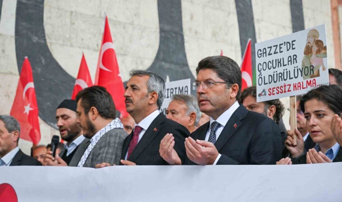 Adalet Bakanı Yılmaz Tunç, Edirne'de yaptığı konuşmada, İsrail'in 7 Ekim'den