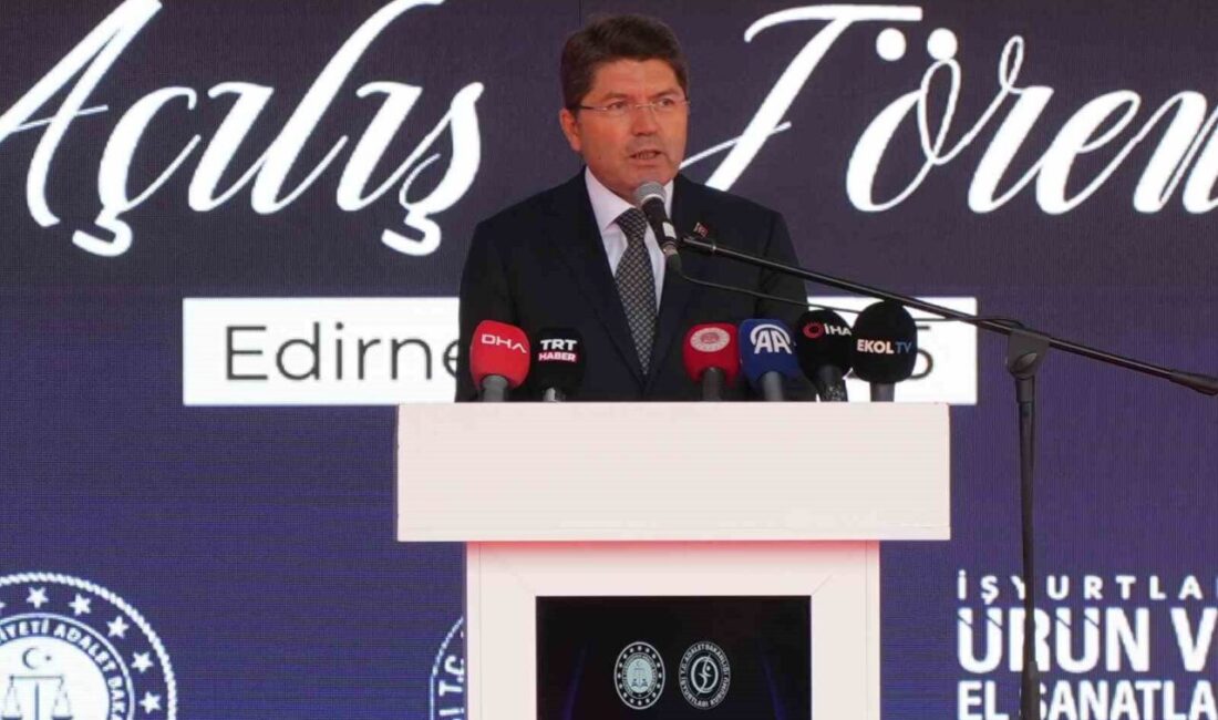 Adalet Bakanı Yılmaz Tunç, Edirne'deki fuar açılışında İsrail’in Gazze’ye yönelik