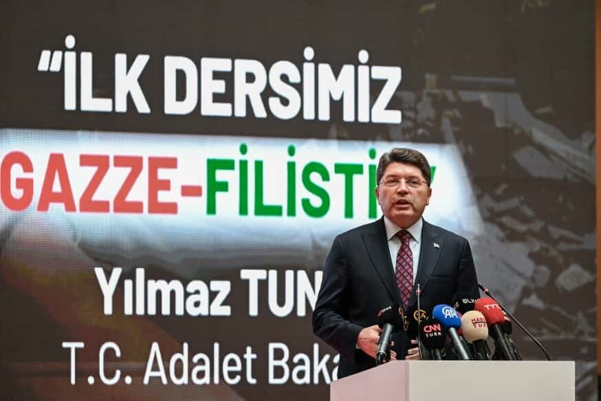 Adalet Bakanı Yılmaz Tunç, Filistin'deki durumu eleştirerek 20 bin çocuğun