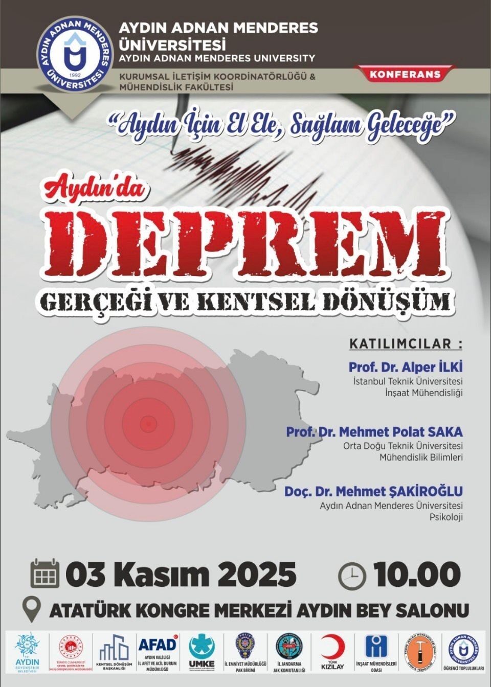 Aydın Adnan Menderes Üniversitesi, 'Aydın’da Deprem Gerçeği ve Kentsel Dönüşüm'