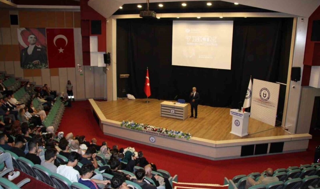 Adnan Menderes Üniversitesi Genç Düşünce Topluluğu, gazeteci Ekrem Kızıltaş’ın konuştuğu