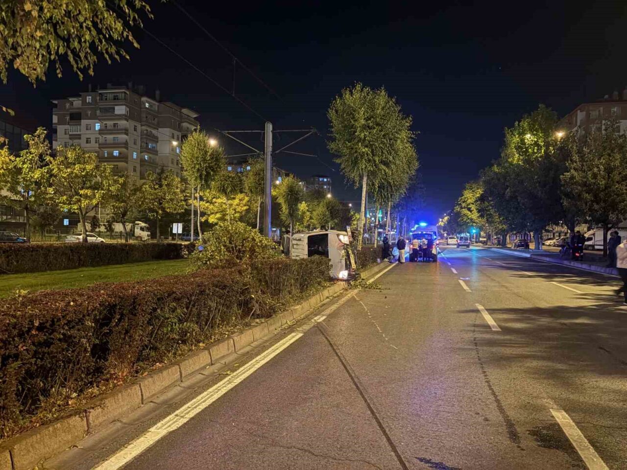 Kayseri'nin Melikgazi ilçesinde F.P. idaresindeki hafif ticari araç, alkollü sürücünün