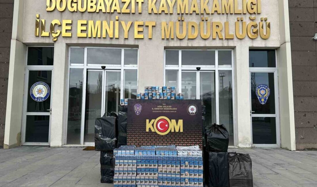 Ağrı'nın Doğubayazıt ilçesinde gerçekleştirilen bir operasyonda, 10 bin paket gümrük