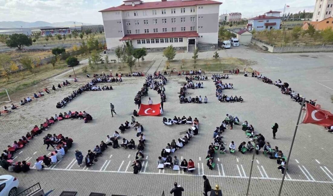 Ağrı'daki 1.024 okulda, Milli Eğitim Bakanı Yusuf Tekin'in talimatıyla "Filistin