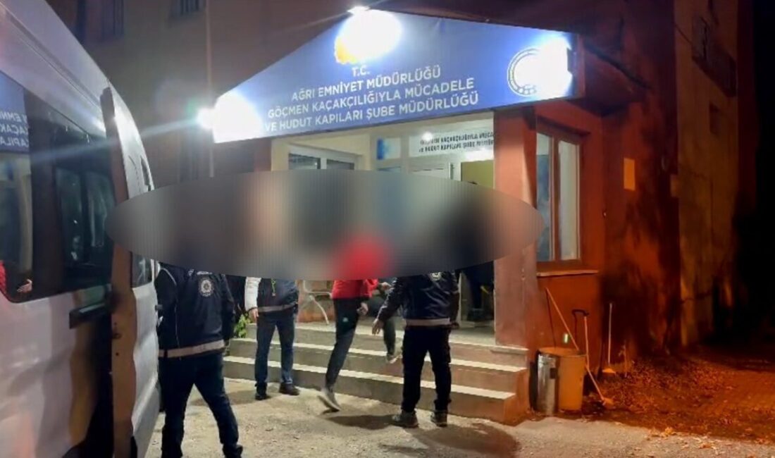 Ağrı'da yapılan denetimler sonucunda bir tırda 16 düzensiz göçmen ve