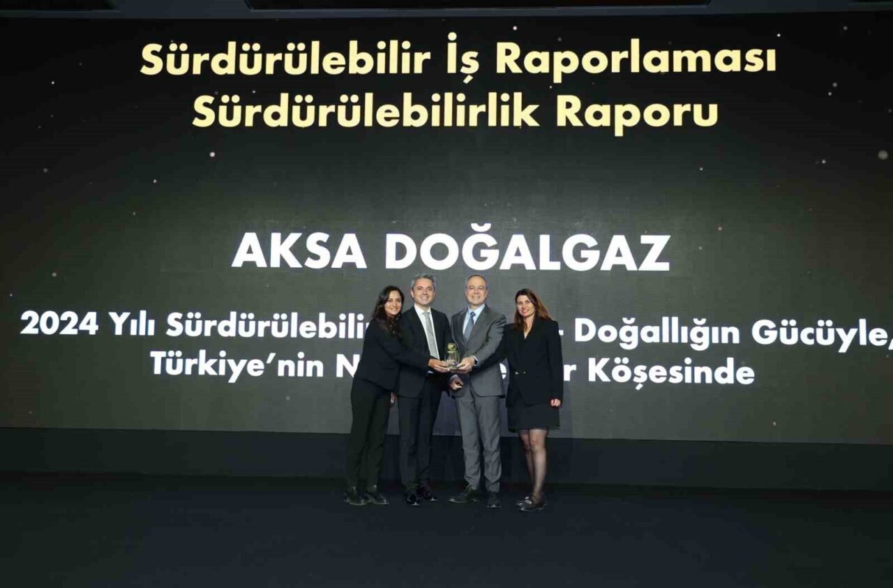 Aksa Doğalgaz, 2024 Sürdürülebilirlik Raporu ile 12. Sürdürülebilir İş Ödülleri'nde