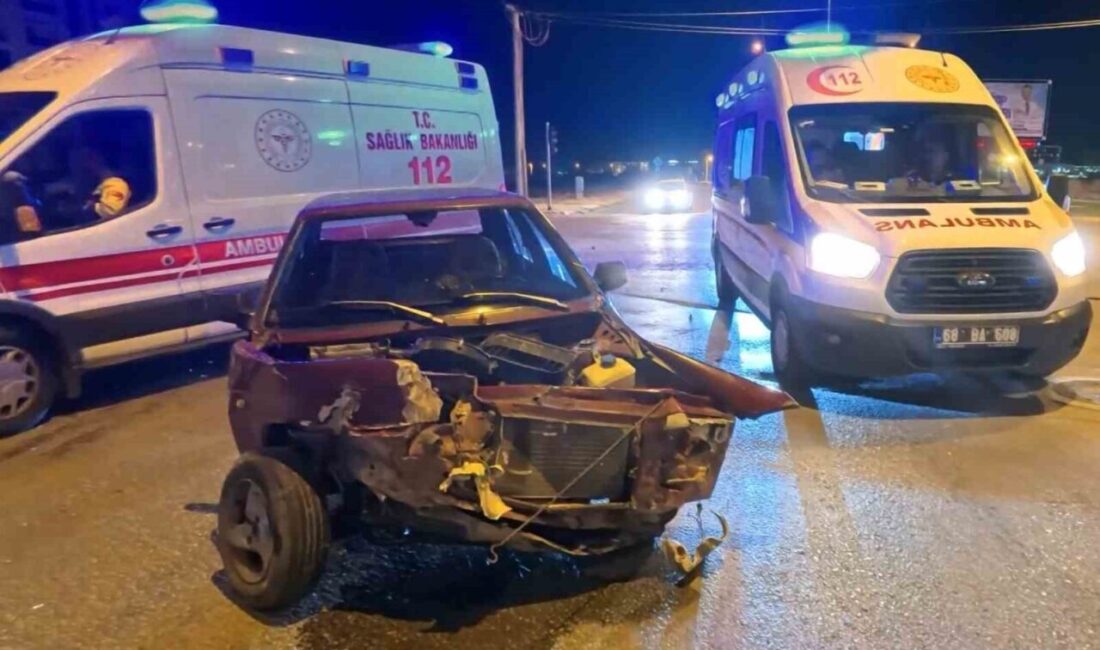 Aksaray'da alkollü sürücü İshak G. (27) ve Tuba B. (44)
