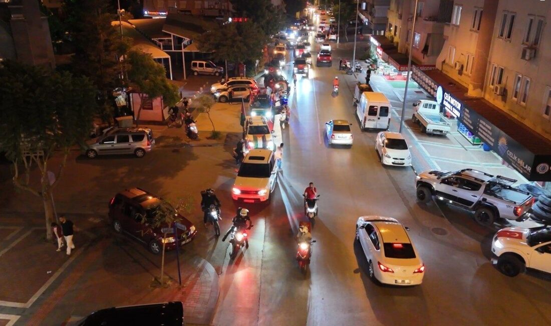 Antalya'nın Alanya ilçesinde off-road tutkunları, İsrail'in Gazze'deki saldırılarına tepki göstermek