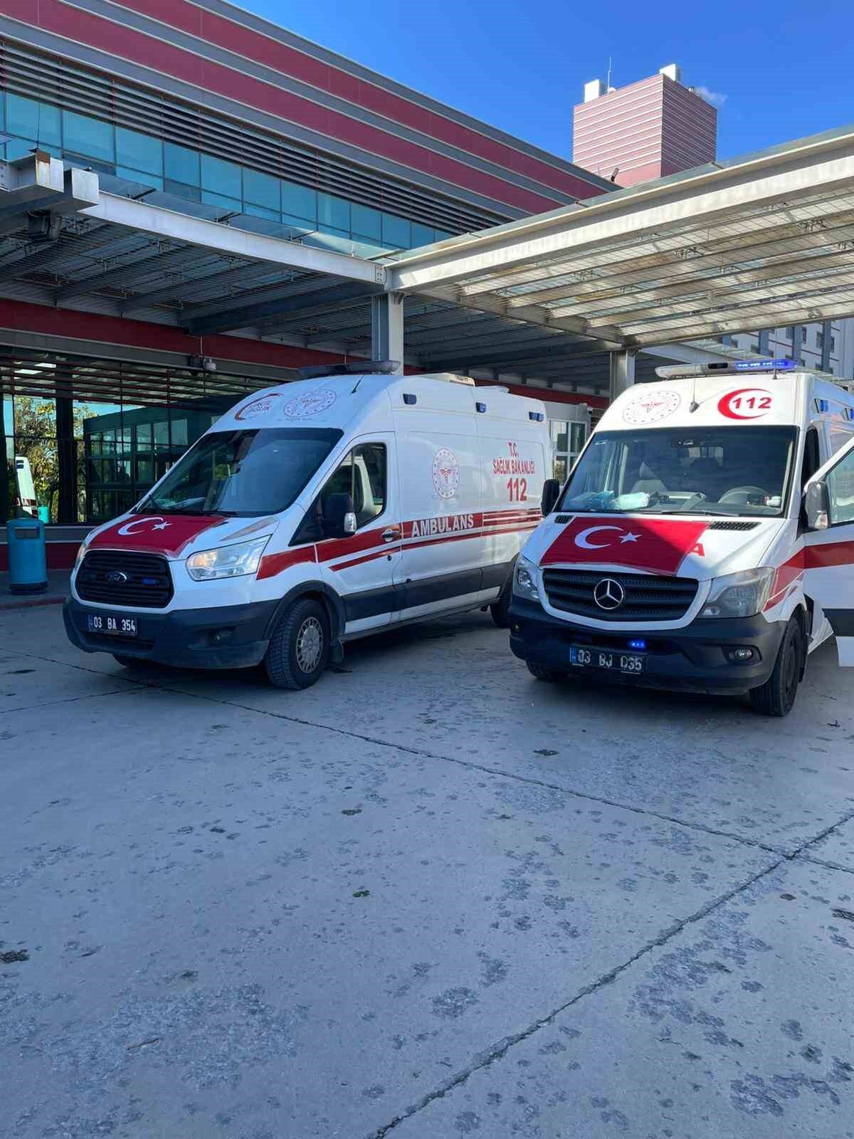 Afyonkarahisar'da Cumhuriyet Bayramı coşkusu, 112 Acil Servis ambulanslarının Türk bayraklarıyla