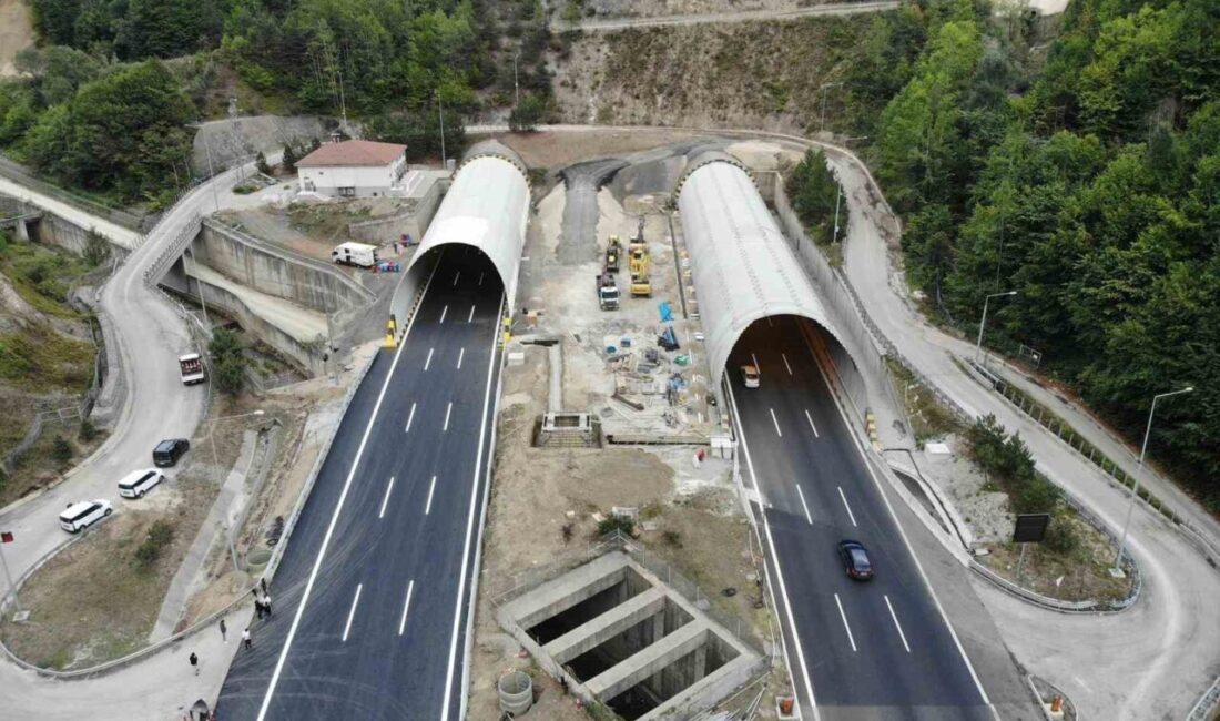 Bolu Dağı'ndaki tünel girişinde yapılacak kaplama çalışması nedeniyle, Anadolu Otoyolu'nun