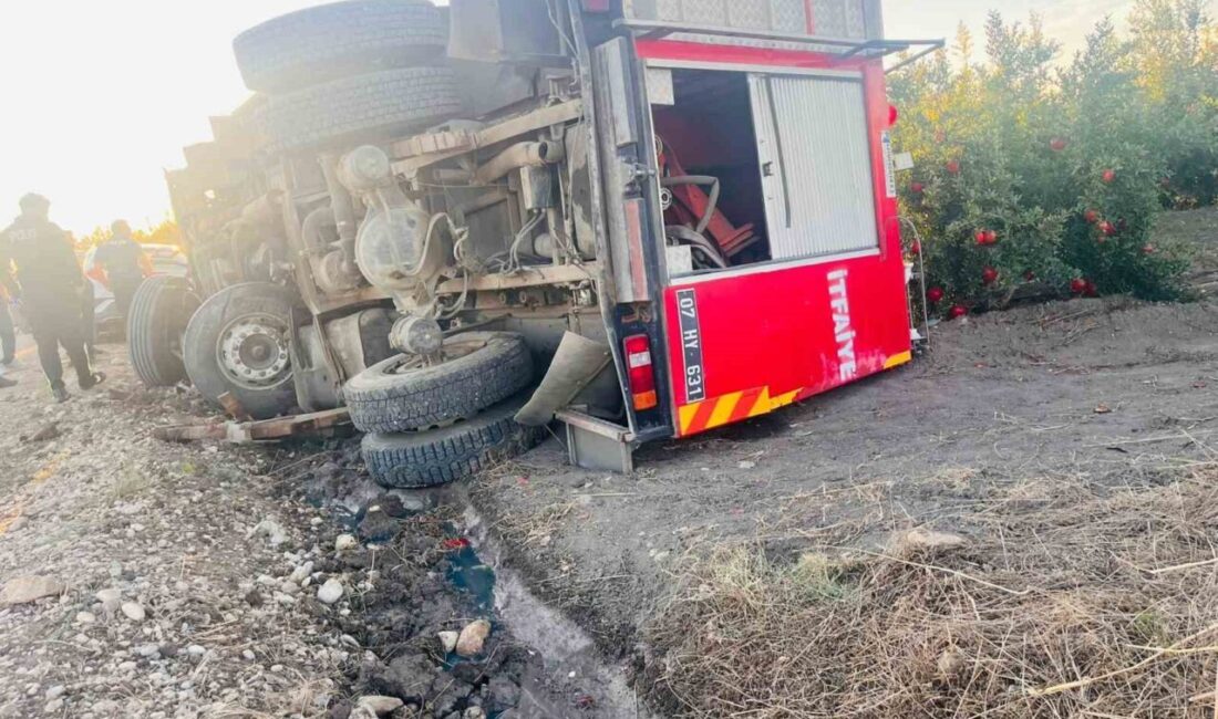 Antalya'nın Serik ilçesinde, yangın ihbarına giden itfaiye aracı Oğuzhan A.