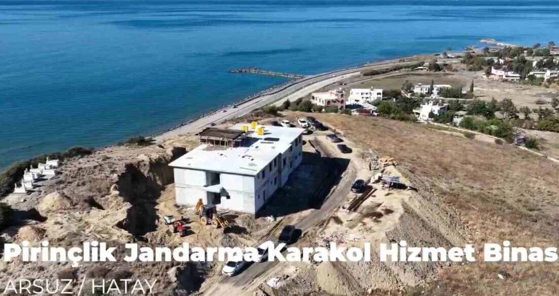 Hatay'ın Arsuz ilçesinde yeni inşa edilen Pirinçlik Jandarma Karakol Komutanlığı'nın