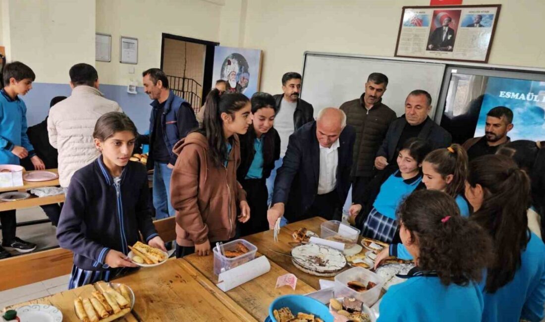 Bitlis'in Adilcevaz ilçesindeki Aydınlar Beldesi Ortaokulu, Gazze için yardım etkinliği