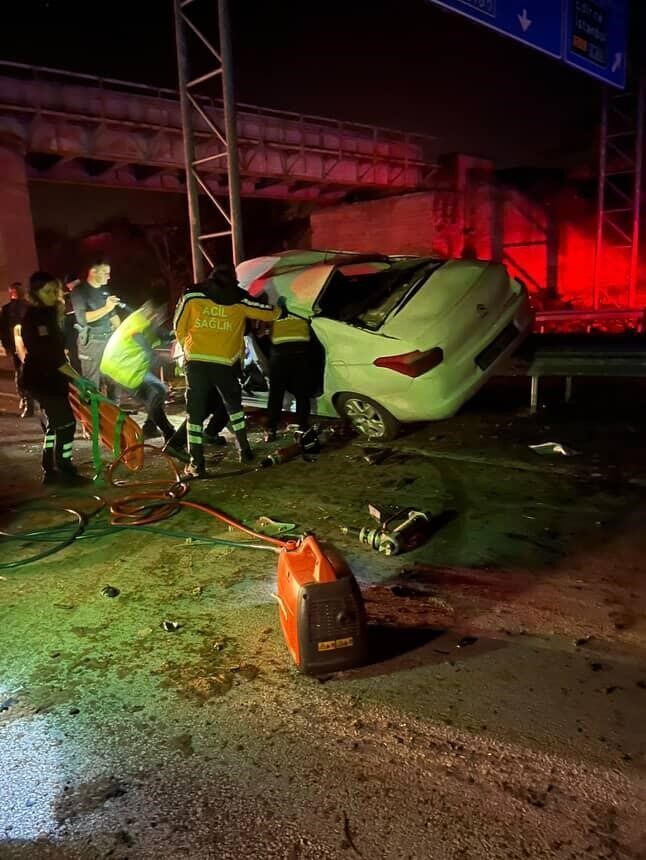 Kırklareli'nin Babaeski ilçesinde D100 karayolu Kırklareli kavşağında yaşanan trafik kazasında,