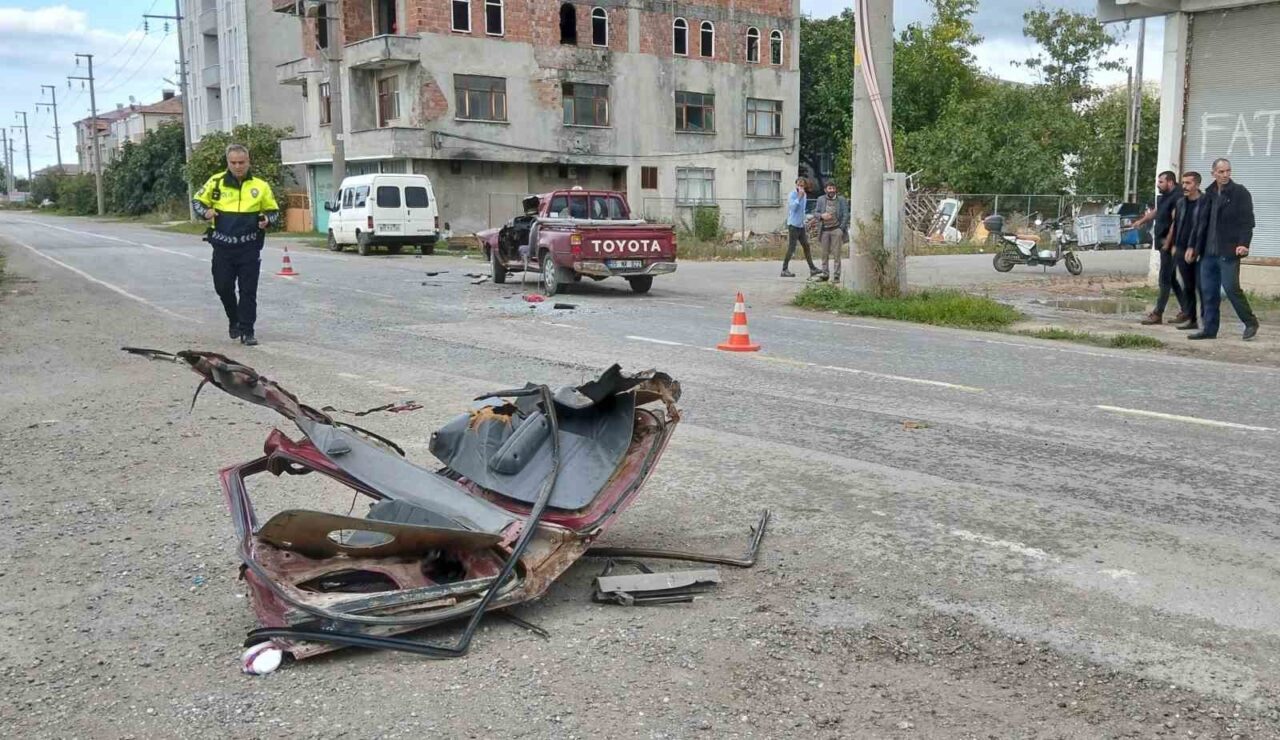 Samsun'un Bafra ilçesinde meydana gelen trafik kazasında, Abdullah Kısa'nın kullandığı