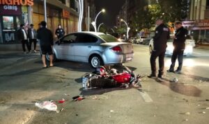 Samsun'un Bafra ilçesinde, A.T.'nin kullandığı motosiklet ile B.Ç.'nin yönetimindeki otomobilin