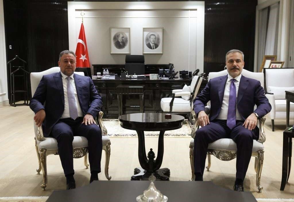 Dışişleri Bakanı Hakan Fidan, Irak Egemenlik İttifakı lideri Hamis Hançer