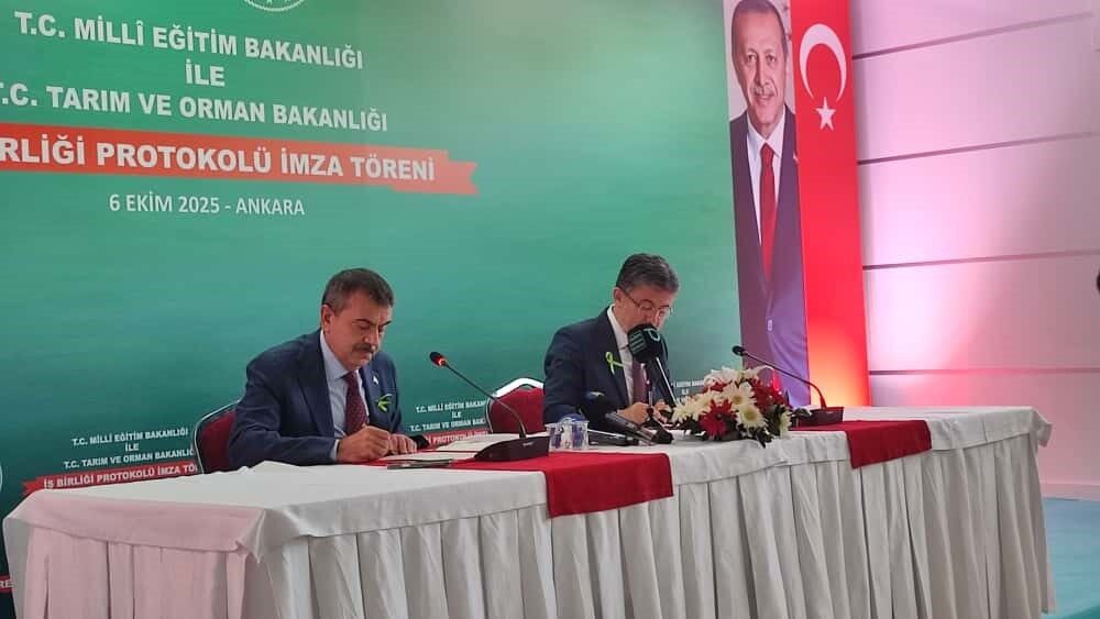 Milli Eğitim Bakanı Yusuf Tekin, Tarım ve Orman Bakanlığı ile