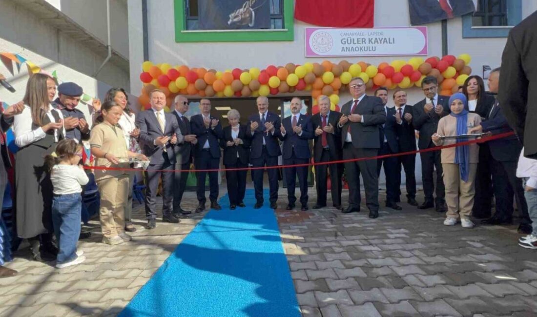 Çanakkale'nin Lapseki ilçesinde anaokulu açılışına katılan İçişleri Bakan Yardımcısı Bülent