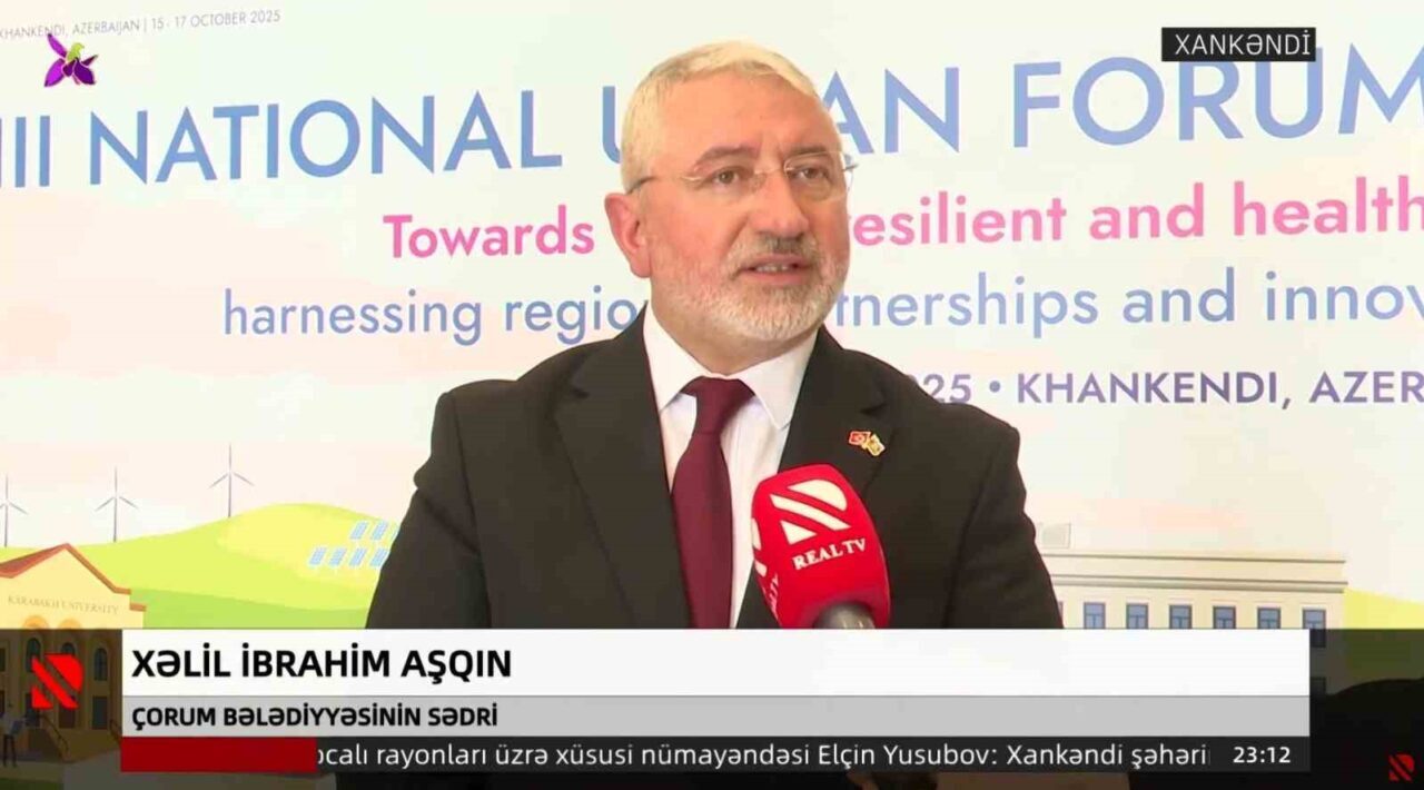 Çorum Belediye Başkanı Halil İbrahim Aşgın, Azerbaycan'da düzenlenen "3. Azerbaycan